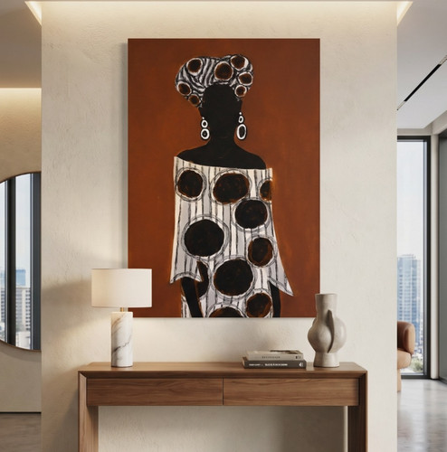Donna africana elegante - donna, arte