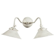 White Brass Wall Lamp Sconce