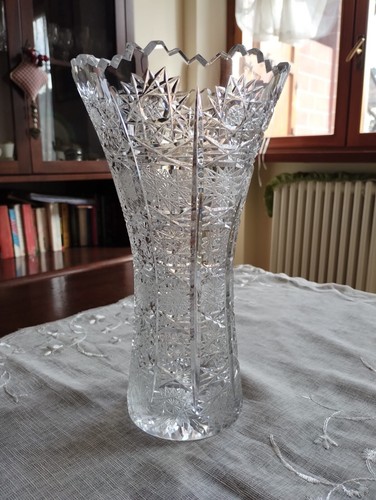 Vaso cristallo boemia - di,