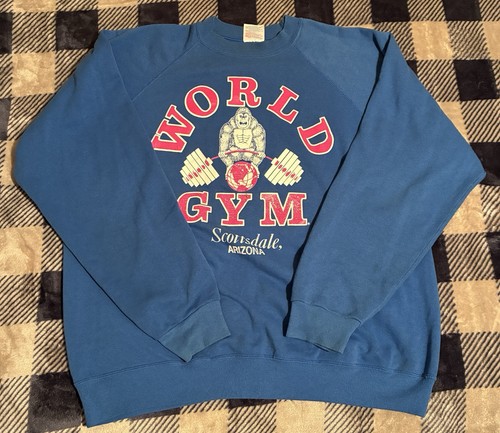 Felpa vintage world gym - felpa,