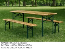 Tavolo 180x70cm C/2 Panchine