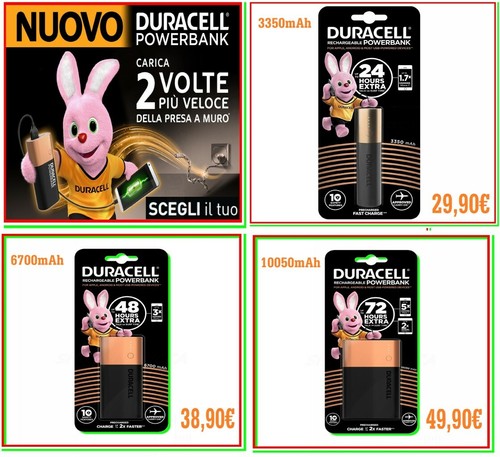 Power bank duracell carica - power,