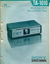Sony Model TA-1010 Integrated