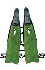 SPORASUB SPITFIRE ALGHE VERDI LAMA MORBIDA PINNE DA IMMERSIONE 47-48 Taglia 39/40 Nuove
