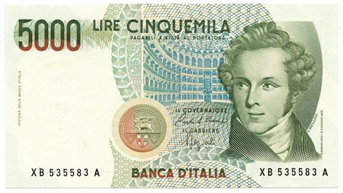 5000 lire italia - b., vincenzo