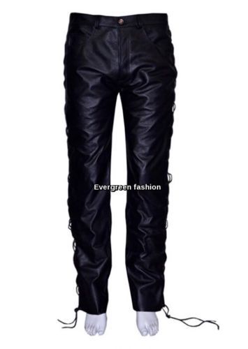 Pantalone uomo pelle biker