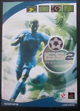 2001 ISS 2 Pro Evolution poster originale Konami PS2 double face 59x42 cm
