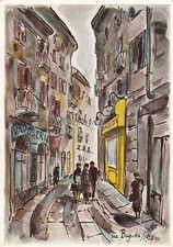 MILANO - Via Bagutta 1926-1960 Cartolina Autografa di Vellani Marchi e Novello