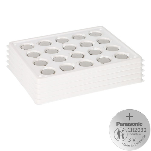 100x panasonic cr2032 - panasonic, batteria