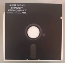 SHINOBI Super Sega CBM 64/128 Disk 1991
