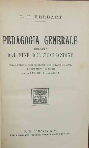 Herbart pedagogia generale - pedagogia,