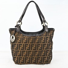 Auth FENDI Zucca Canvas