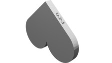Espositore Smalto Forma Cuore