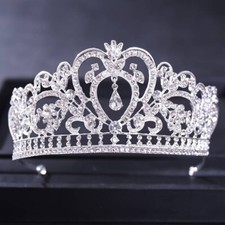 CORONA DIADEMA BAROCCA MISS SPOSA BALLERINA COSPLAY FANTASY ARGENTO C22