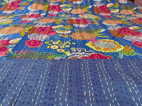 Copriletto boho stampa blocco - boho,