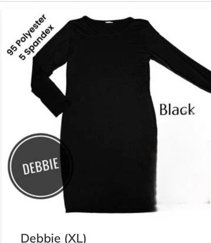 Lularoe debbie nere - lularoe, maniche