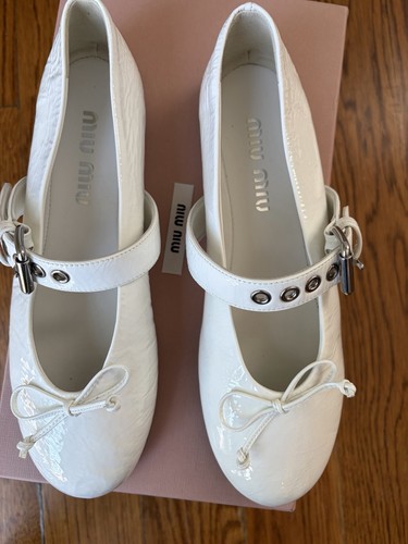 Ballerine miu - miu, bianche