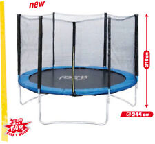 Tappeto Elastico SPORT ONE Trampolino Rete Protezione Esterno 244cm Salto 150 KG