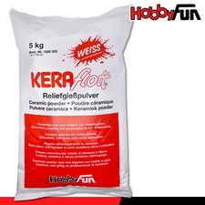 HobbyFun 5 kg KERAflott polvere per colata in rilievo colata polvere di ceramica per stampo in rilievo