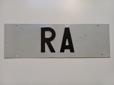 VECCHIA ED ORIGINALE TARGA IN