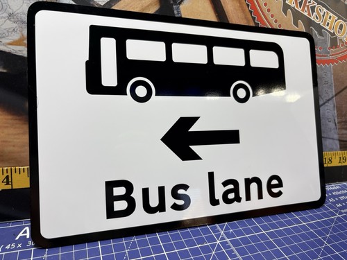 Bus lane sign - bus,