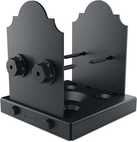 Kit piastra base post 6x6 - kit, nera