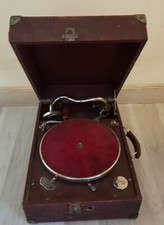 Pathe' Olotolan Grammofono a Valigia Vintage 1930