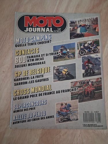 Moto journal 1988 853 - moto,