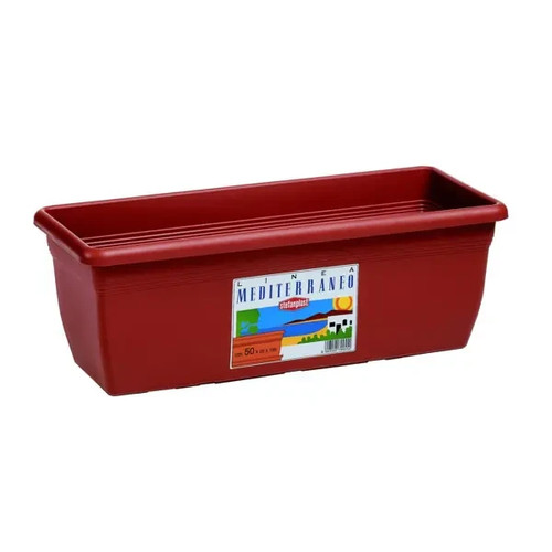 Vaso rettangolare coccio - vaso,