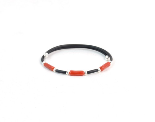 Bracciale molla caucciù - bracciale,