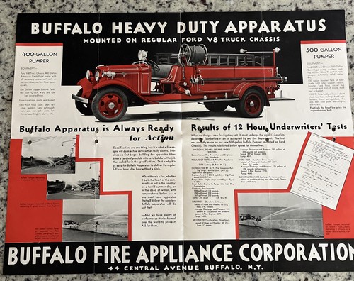 Vintage 1936 buffalo fire - vintage, v8