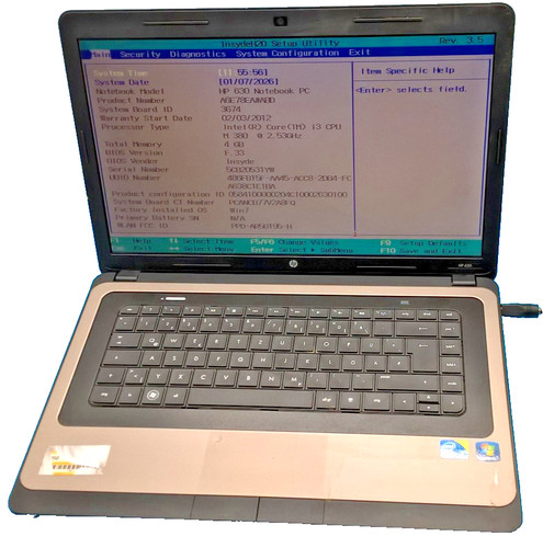 Notebook laptop 630 senza - hp,