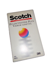 Scotch Cassetta Pulisci Testine Head Cleaning per Videoregistratore VHS