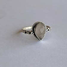 Rosa Quarzo Pera Gemma 925