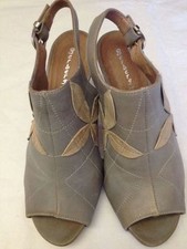 Berberg - Sandali Sabot - lavorazione artigianale - grigio e beige - N° 38 