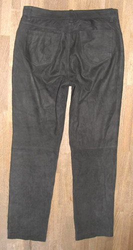Jeans pelle nero - in, uomo
