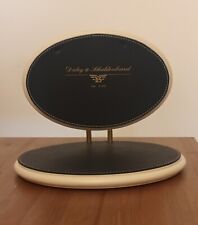 Espositore Da Banco Dubey & Schaldenbrand Orologio Legno E Pelle 