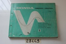 Honda CB250N CB400N Catalogo ricambi 1 (ENG-GER-FRA-SPA) Parts catalogue