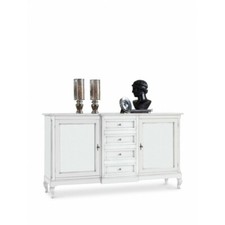 CREDENZA MADIA ARTE POVERA BIANCO OPACO CLASSICO SALOTTO CUCINA 201x52x113H