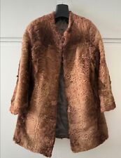 PELLICCIA DI PERSIANO ASTRAKAN MARRONE, Donna, Vintage rimesso a modello
