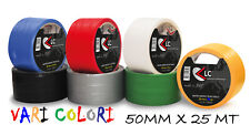 NASTRO ADESIVO TELATO AMERICANO 50mm x 25mt VARI COLORI DISPONIBILI LC ADESIVI 
