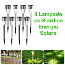 8 LAMPADE DA GIARDINO ESTERNO