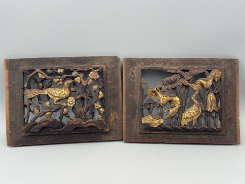 Coppia antiche sculture - coppia,
