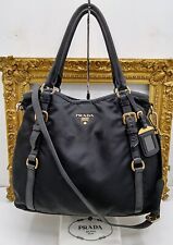 PRADA SHOPPER NYLON E PELLE