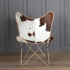 Sedia a farfalla in pelle