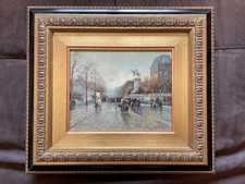 Quadro Olio Su Tavola C. Pozzi