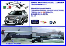 Barre Portatutto Portapacchi Alluminio-Chiavi Antifurto Fiat Freemont 2011> Suv