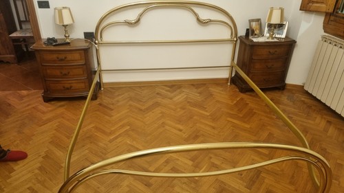 Letto matrimoniale ottone - matrimoniale,