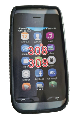 Custodia rigida nera nokia - custodia,