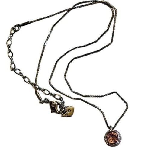 Collana sfera cristallo rosa